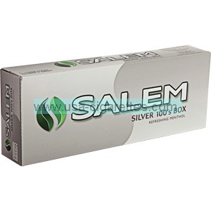 Salem Silver 100's box cigarettes